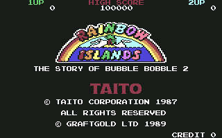 Rainbow Islands screenshot 4 for Commodore 64